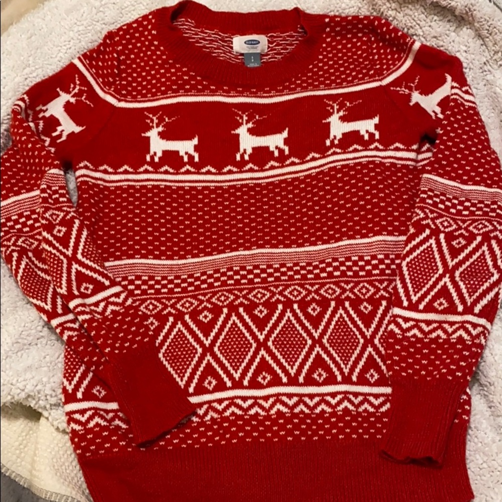 Old Navy Christmas sweater.